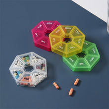 7-Sided Portable Vitamin Holder Box Pill Organizer Planner
