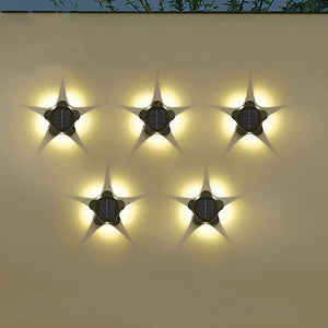 4PCS Outdoor Garden Solar Light Atmosphere Wall Lamp