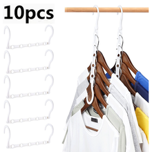 10 Pcs Space Saving Magic Hangers Plastic Clothes Organizer For Small Closet_1