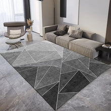 40x60cm Grey Geometric Living Room Tea Table Home Carpet Floor Mat_5