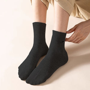 10 Pairs Simple Solid Color Versatile Ankle Socks_2