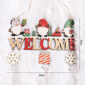 Gnome Santa Claus Wooden Hanging Ornament_11