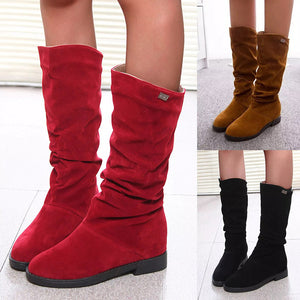 Autumn Midsolid Warm Boots for Women_0