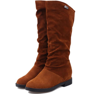 Autumn Midsolid Warm Boots for Women_1