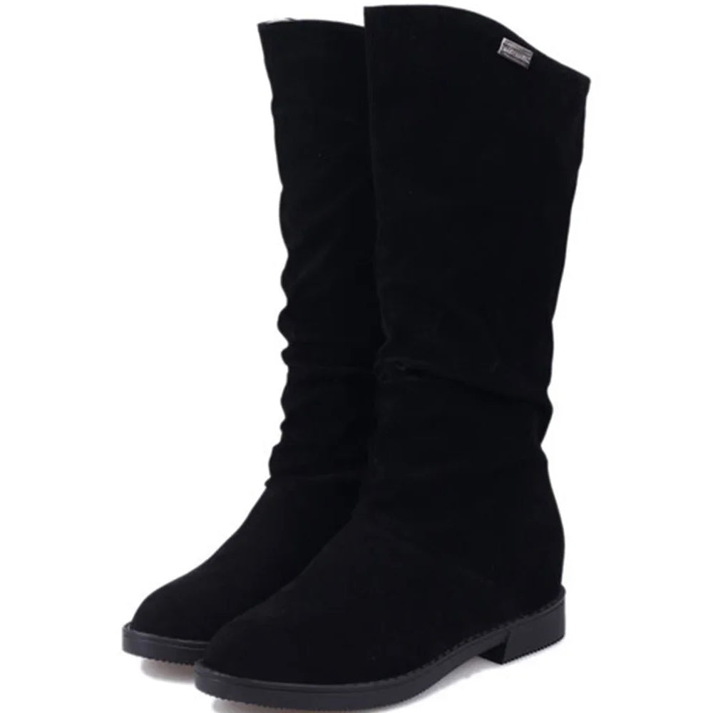 Autumn Midsolid Warm Boots for Women_2