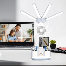 Multifunction Table Lamp LED Four Headed Folding Reading Lamp_1