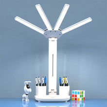 Multifunction Table Lamp LED Four Headed Folding Reading Lamp_3