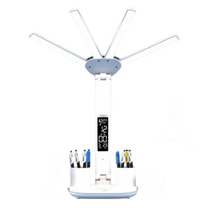 Multifunction Table Lamp LED Four Headed Folding Reading Lamp_8