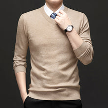 Autumn Winter Men's V-Neck Thick Sweaters