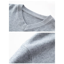 Autumn Winter Men's V-Neck Thick Sweaters