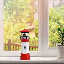 Solar Lighthouse with Rotating Lamp