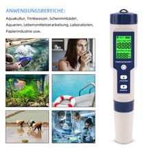 5 in 1 High Accuracy Digital Pen pH Tester for Water