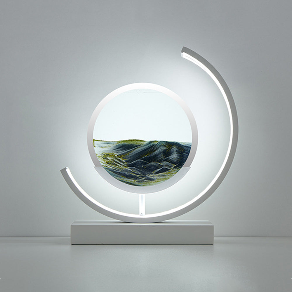 LED 3D Quicksand Table Lamp