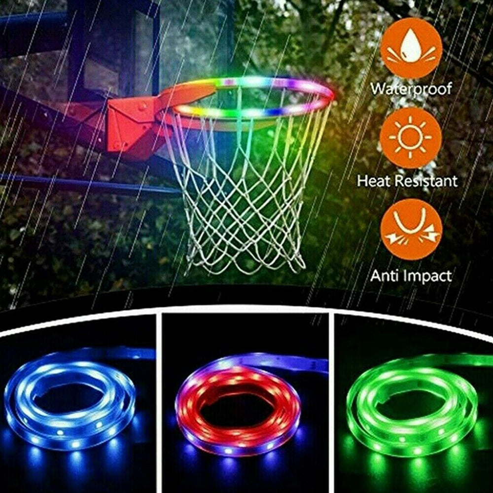 Glow-in-the-Dark LED Basketball Rim Lights