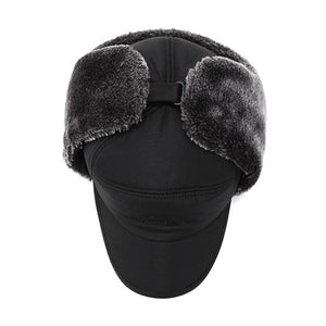 Men's Ear Protection Face Bomber Hat