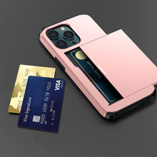 Slide Flip Phone Protective Case with  Credit Card Holders