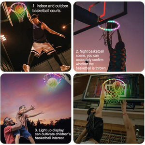 Glow-in-the-Dark LED Basketball Rim Lights