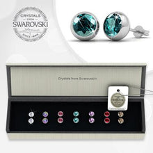 7-Day Set of Earrings w Genuine Swarovski Crystals - Groupy Buy