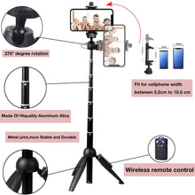 Portable Selfie Stick Phone Tripod with Wireless Remote Shutter