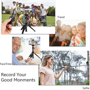 Portable Selfie Stick Phone Tripod with Wireless Remote Shutter