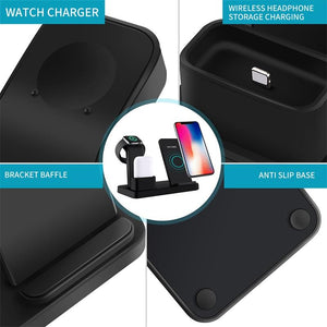 3-in-1 Wireless Charger Suitable for Apple Phone Watch