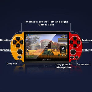 X7 PLUS Game 4.3-inch Dual Joystick 8 Emulator GBA Arcade non-X7 Handheld