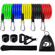 Exercise Resistance Band Set Stackable Up to 100 Pounds, Exercise Bands for Home Workouts, Physical Therapy, Gym Workout, Yoga