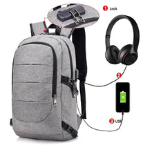 Waterproof Laptop Backpack with USB Port, Anti-theft_0