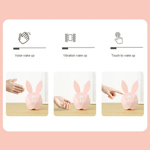 Geometrical Smart Rabbit Musical Motion Sensor Alarm Clock_6