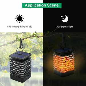 Flickering Flame Solar Powered Outdoor Garden Lantern_10