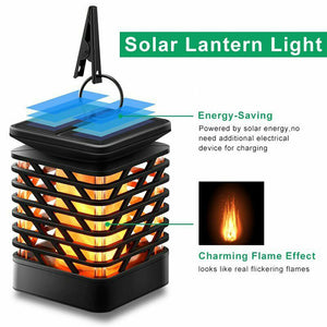 Flickering Flame Solar Powered Outdoor Garden Lantern_11