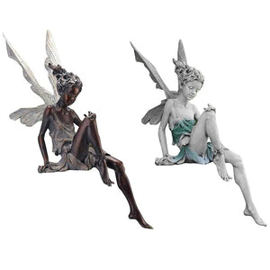 Sitting Fairy Statue for Garden Housewarming Garden_2