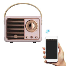 Retro Wireless Mini Bluetooth Speaker Vintage Décor for iPhone Android - USB Rechargeable_6