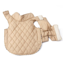 Winter British Style Plaid Reversible Warm Dog Jacket_13