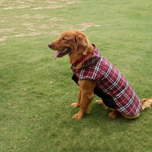 Winter British Style Plaid Reversible Warm Dog Jacket_6