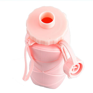 600ml Collapsible Silicone Sports Water Bottle_14