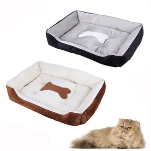 Basket Cushion Soft Warm Deluxe Dog Pet Bed_0