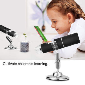 Portable 3-in-1 USB High-Definition Wi-Fi Enabled 50-100x Magnification Digital Microscope