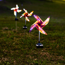 Solar Garden Stake Pinwheel Lights