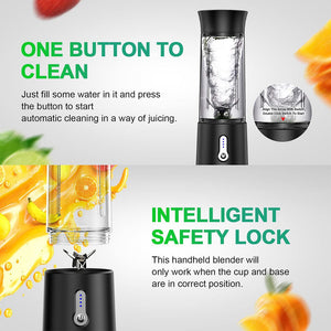 USB Rechargeable 6 Blades Portable Blender Smoothie Maker