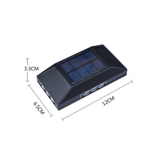 4-Sided Luminous Solar LED Wall Mounted Light