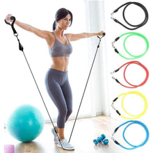 Exercise Resistance Band Set Stackable Up to 100 Pounds, Exercise Bands for Home Workouts, Physical Therapy, Gym Workout, Yoga