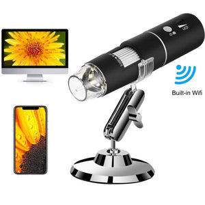 Portable 3-in-1 USB High-Definition Wi-Fi Enabled 50-100x Magnification Digital Microscope
