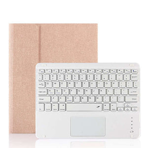 Protective Detachable Keyboard Magic Touchpad Case for Apple iPad with Apple Pencil Slot