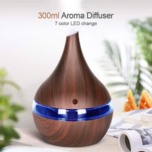 300ml Wood Grain USB Electric Aroma air diffuser - Groupy Buy