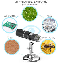 Portable 3-in-1 USB High-Definition Wi-Fi Enabled 50-100x Magnification Digital Microscope