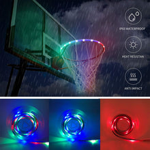 Glow-in-the-Dark LED Basketball Rim Lights