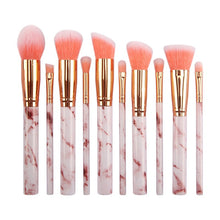 10Pcs Marble Makeup Brush Set