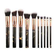 10Pcs Marble Makeup Brush Set