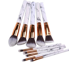 10Pcs Marble Makeup Brush Set